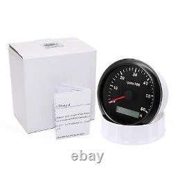 7 Gauge Set 85mm GPS Speedo 0-120MPH Tacho 6000RPM &52MM Fuel/Temp/Oil/Volt/Trim