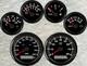 7 Gauge Set GPS 200MPH Speedo with Light Tacho 2 Fuel Temp Volt Oil clock gauge