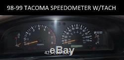 98 99 00 TOYOTA TACOMA MT 5-speed speedometer gauge speedo cluster With TACH