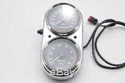 98 Harley Dyna Speedometer Speedo Tachometer Gauge Set Gas Tank Console 23k Mi