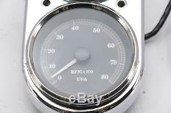 98 Harley Dyna Speedometer Speedo Tachometer Gauge Set Gas Tank Console 23k Mi