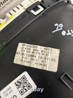 A6394460321 502000330003 Mercedes Benz Vito 06 Speedometer Instrument Cluster A6394460321 502000330003 Mercedes Benz Vito 06 Speedometer Instrument Cluster