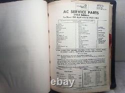 AC Gauges, Speedometers, Tachometers, Cables, Speedo And Instrument Parts Catalogs