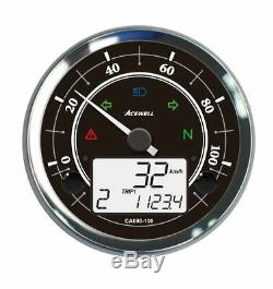 Acewell CA080-100 Royal Enfield 350 500 plug and play speedo with tachometer