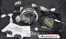 Acewell CA080-100 Royal Enfield 350 500 plug and play speedo with tachometer
