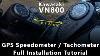 Aftermarket Gps Speedometer U0026 Tachometer Full Installation Vulcan 800 Vn800