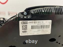 Audi A4 8K B8 Instrument Cluster Speedometer Speedometer Display Speedometer 8K0920930N