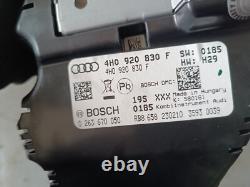 Audi A8 4H Instrument Cluster Speedometer 4H0920830F Speedometer Genuine 300mph