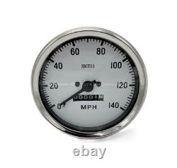 CLASSIC 100mm WHITE DIAL SPEEDOMETER & TACHOMETER SET UK SUPPLIED