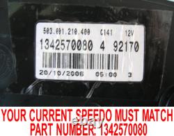 Citroen Relay Boxer Ducato 2007-2010 Speedo meter Cluster Dash Clocks 1342570080