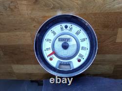 Classic Mini Mk1 1 Smiths Silver Faced Morris Speedometer Speedo Clock Dial Nos