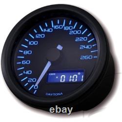 Daytona Digital Speedometer 60mm, Moto Speedometer up to 260 km/h, ECE Certified