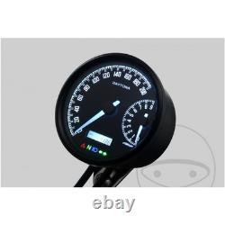 Daytona Velona-80W Digital Speedometer with RPM Display and Blue Lighting