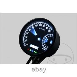 Daytona Velona-80W Digital Speedometer with RPM Display and Blue Lighting