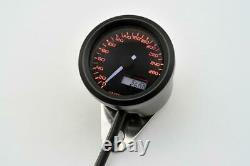 Daytona Velona, Digital Tachometer Speedometer, up to 260 KM/H, Round Ø48 mm, SC