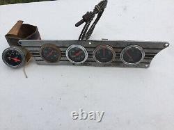 Diamond T Truck Vintage Dash Instrument Gauge Amp Gas Oil Temp Tested & Working