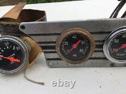 Diamond T Truck Vintage Dash Instrument Gauge Amp Gas Oil Temp Tested & Working