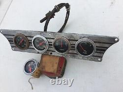 Diamond T Truck Vintage Dash Instrument Gauge Amp Gas Oil Temp Tested & Working