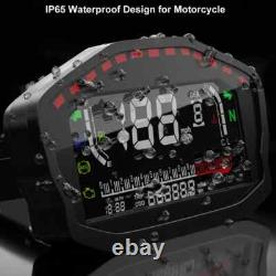 Digital GPS Speedometer Odometer Motorcycle Tachometer For 2, 4 Cylinders Motor