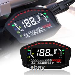 Digital GPS Speedometer Odometer Motorcycle Tachometer For 2, 4 Cylinders Motor