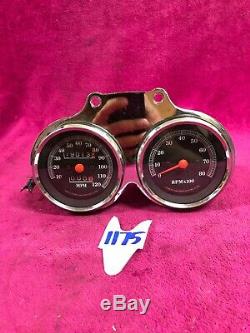 Dyna Fxr Sportster Speedometer Tachometer Harley Speedo Oem Tech Bracket Mount