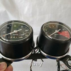 EXCELLENT Honda CL450K2 CB350K2 CL350K2 Gauges Cluster Speedo Tach With Bracket