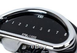 Electronic Digital LED Speedometer Speedo Tachometer Indicator Harley Chopper XL