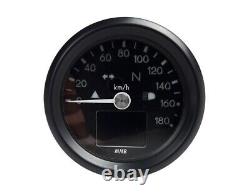 Elektronischer Mini-Tachometer speedometer tachymètre +Tageskilometer Ø48mm K1,4