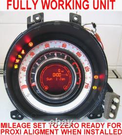 Fiat 500 Speedo Unit Cluster Clocks Petrol 735516034