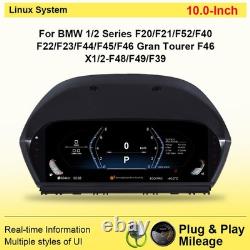 For BMW 1/2 Series F20 F22 X1 F48 F49 Car Gauge Fuel Cluster Odometer Speedo MPH