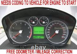Ford Focus C-max Petrol Automatic Speedo Clock Cluster 4m5t-10849-kr 2005 2007