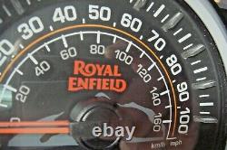 Gauges Instrument Cluster Fuel Speedo Tach Royal Himalayan USA Spec 0-100 MPH E8