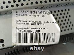 Genuine Audi A8 4H TDI Screen Combo Instrument Speedometer 4H0920900A 20,400KM