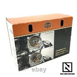 Genuine Harley OEM Touring Softail Dyna 5 Combination Analog Speedo Tach Black