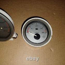 Harley Davidson 2014 Up Silver Street Glide Speedo and Tach Cluster Fuel Volt