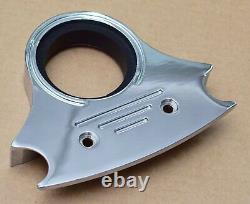 Harley Davidson Speedo Speedometer Gauge Mount Chrome Tachometer Fxlr 87-94