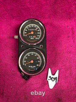 Harley Dyna Superglide Gauge Set Assembly Speedometer Tach Tachometer Speedo Oem