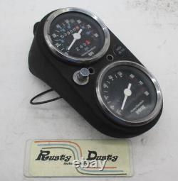 Harley Shovelhead Lowrider Dual Gauge Tank Dash Cluster Assembly Tach Speedo