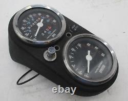 Harley Shovelhead Lowrider Dual Gauge Tank Dash Cluster Assembly Tach Speedo