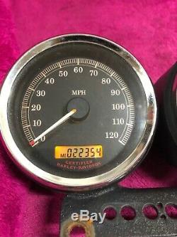 Harley Sportster Dyna Dual Guage Mount 2004 Speedo Speedometer Tach Tachometer