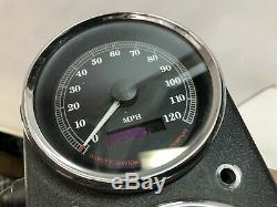 Harley dyna low rider fxdl dual speedometer tachometer gauge speedo housing tach