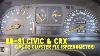 How To Remove And Fix Gauge Cluster Tach Speedometer 88 91 Honda CIVIC Crx