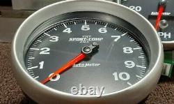 IN DASH Autometer Sport Comp II Speedometer & Tachometer COMBO Speedo Tach 5 NEW