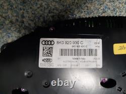 Instrument Cluster Audi A4 8K TDI Speedometer 8K0920930C