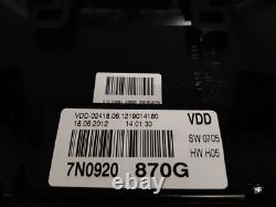 Instrument Cluster VW Sharan TDI SPORT/BLUEMOTION Speedometer 7N0920870G