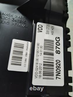 Instrument Cluster VW Sharan TDI SPORT/BLUEMOTION Speedometer 7N0920870G