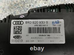 Instrument instrument cluster Audi Q5 8R TFSI hybrid speedometer cluster 8R0920930S MFA