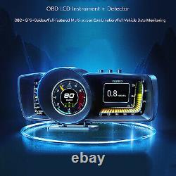 KFZ GPS Head-Up Display Auto Digital Tachometer Turbo RPM Alarm Temp Speedometer