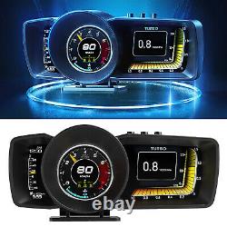 KFZ GPS Head-Up Display Auto Digital Tachometer Turbo RPM Alarm Temp Speedometer
