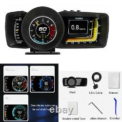 KFZ GPS Head-Up Display Auto Digital Tachometer Turbo RPM Alarm Temp Speedometer